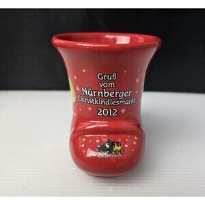 Grub vom Nurnberger Christkindlesmarkt 2012 Red Christmas Boot Mug Germany